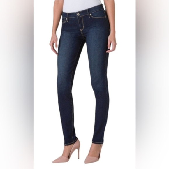 Levi's Slight Curve Modern Rise Straight Dark Wash Jeans, Size 27 - Picture 8 of 8